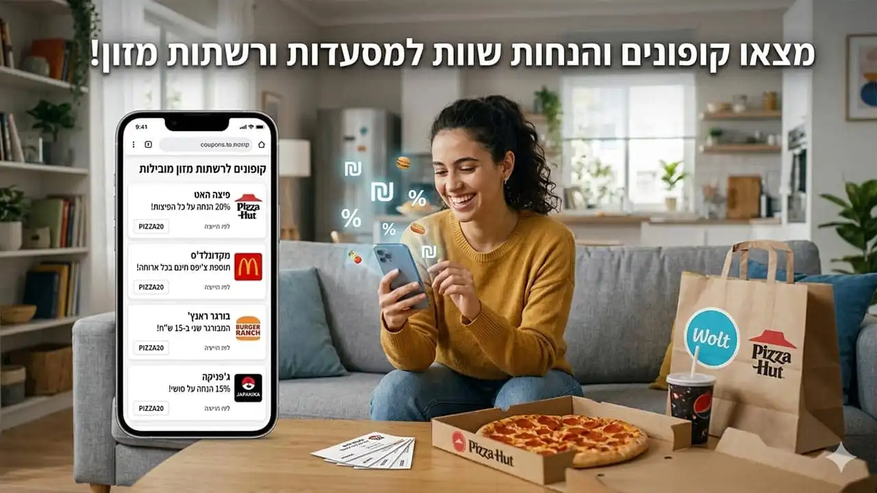 קופונים והנחות לרשתות מזון