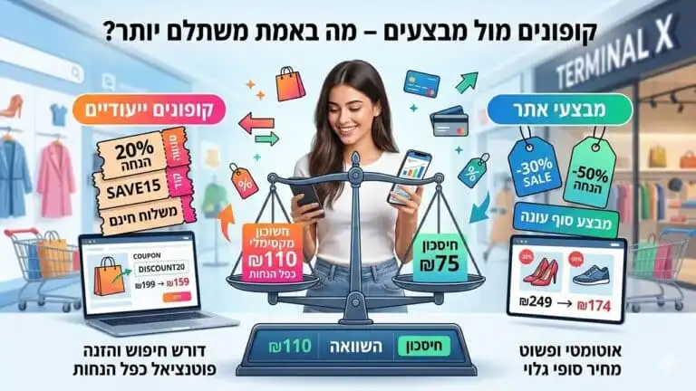 קופונים מול מבצעים